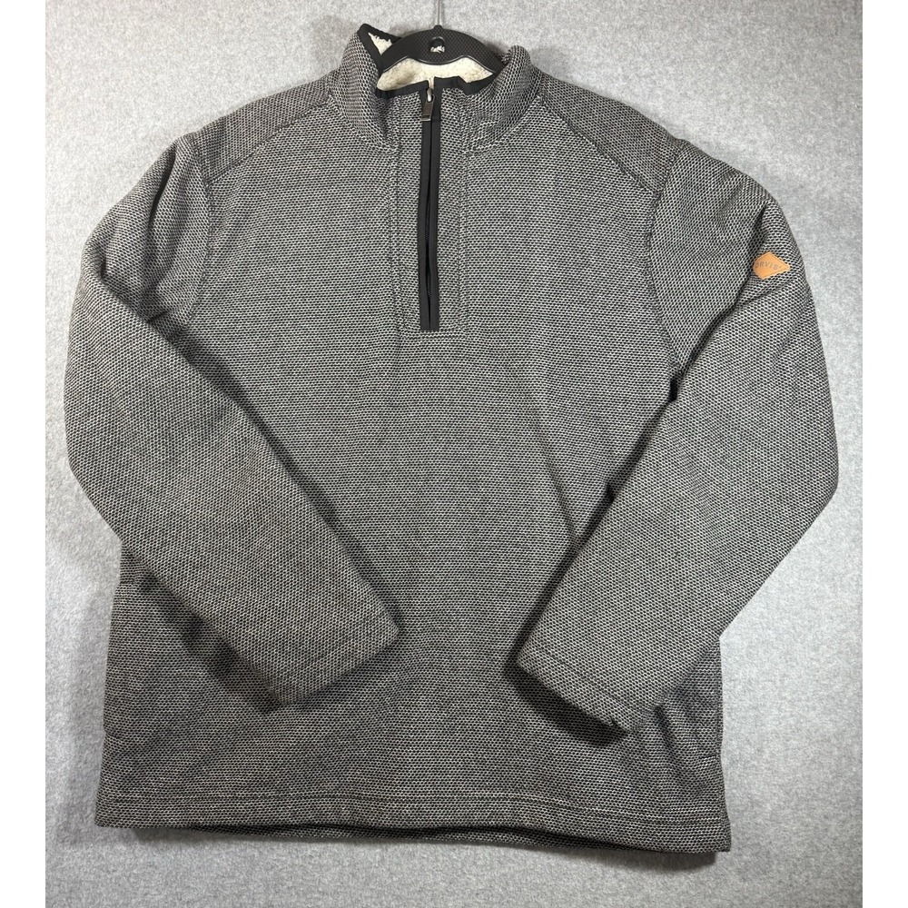 Orvis Classic Collection Men's Gray 1/4 Zip Fleece Lined Sweatshirt L